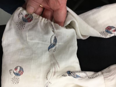 Lot 47 - A printed cotton day dress, English, circa 1806