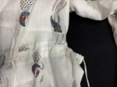 Lot 47 - A printed cotton day dress, English, circa 1806
