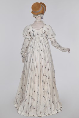 Lot 47 - A printed cotton day dress, English, circa 1806