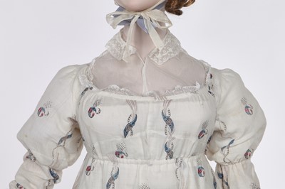 Lot 47 - A printed cotton day dress, English, circa 1806