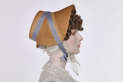 Lot 47 - A printed cotton day dress, English, circa 1806