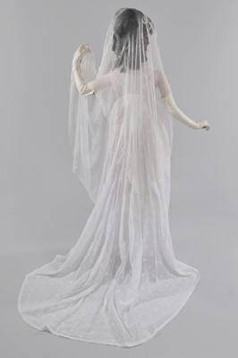 Lot 13 - A rare embroidered linon 'Merveilleuse' gown, French, 1796-1800