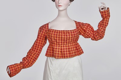 Lot 109 - A printed cotton spencer, Alsatian, circa 1815