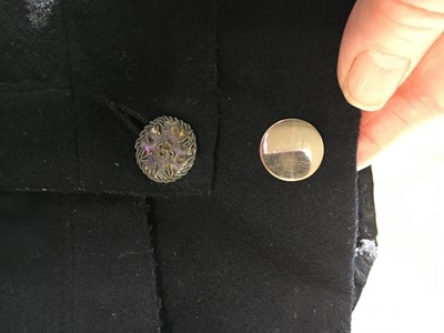 Lot 16 - A navy blue wool gentleman's court suit, circa 1805-10