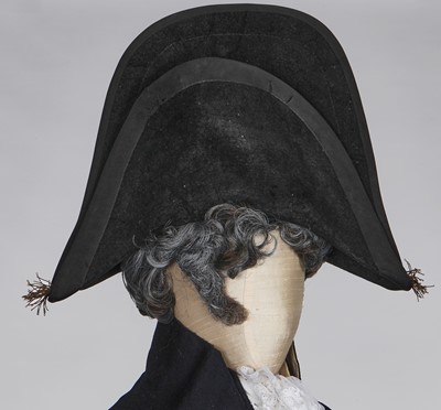 Lot 16 - A navy blue wool gentleman's court suit, circa 1805-10