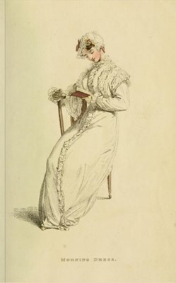 Lot 101 - A white percale morning coat, English, circa 1814