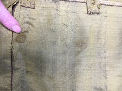 Lot 90 - A brown-green sarsanet redingote/pelisse, 1810-1815