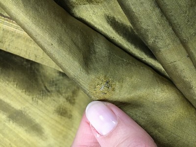 Lot 90 - A brown-green sarsanet redingote/pelisse, 1810-1815