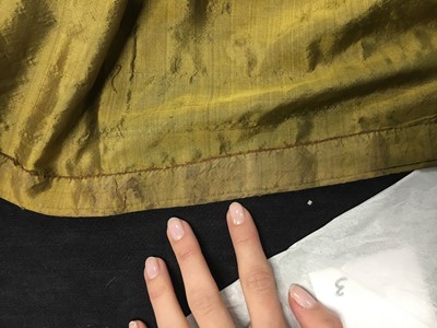 Lot 90 - A brown-green sarsanet redingote/pelisse, 1810-1815