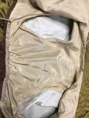 Lot 90 - A brown-green sarsanet redingote/pelisse, 1810-1815