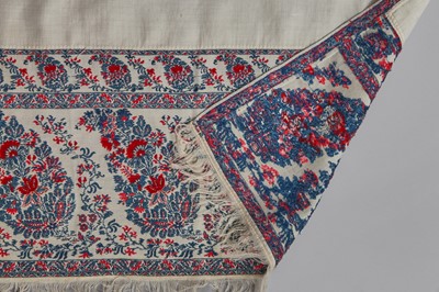Lot 51 - A woven silk stole, probably Norwich, 1810-20