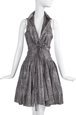 Lot 282 - An Azzedine Alaïa printed silk blend skater dress, Spring-Summer 1987