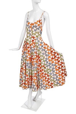 Lot 280 - An Azzedine Alaïa printed cotton dress, Spring-Summer 1989