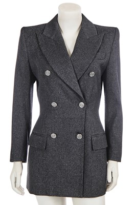 Lot 302 - A Givenchy by Alexander McQueen wool and lurex blazer, 'Blade Runner' collection, Autumn-Winter 1998-99