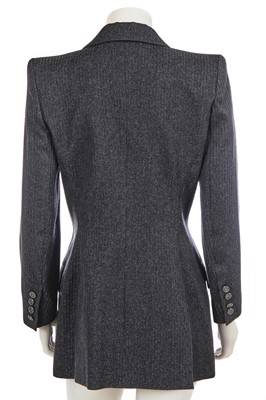 Lot 302 - A Givenchy by Alexander McQueen wool and lurex blazer, 'Blade Runner' collection, Autumn-Winter 1998-99