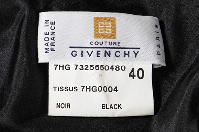 Lot 307 - A Givenchy by Alexander McQueen black crêpe and leopard lace cocktail dress, Autumn-Winter 1997-98