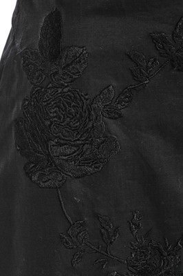 Lot 308 - An Alexander McQueen embroidered black cotton suit, 'Untitled/Golden Shower' collection, Spring-Summer 1998
