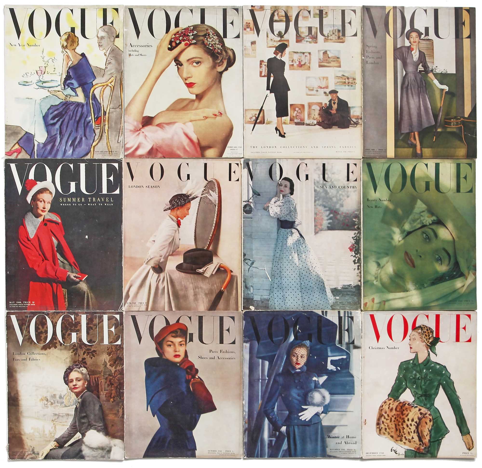 Lot 292 - British Vogue 1948, complete run