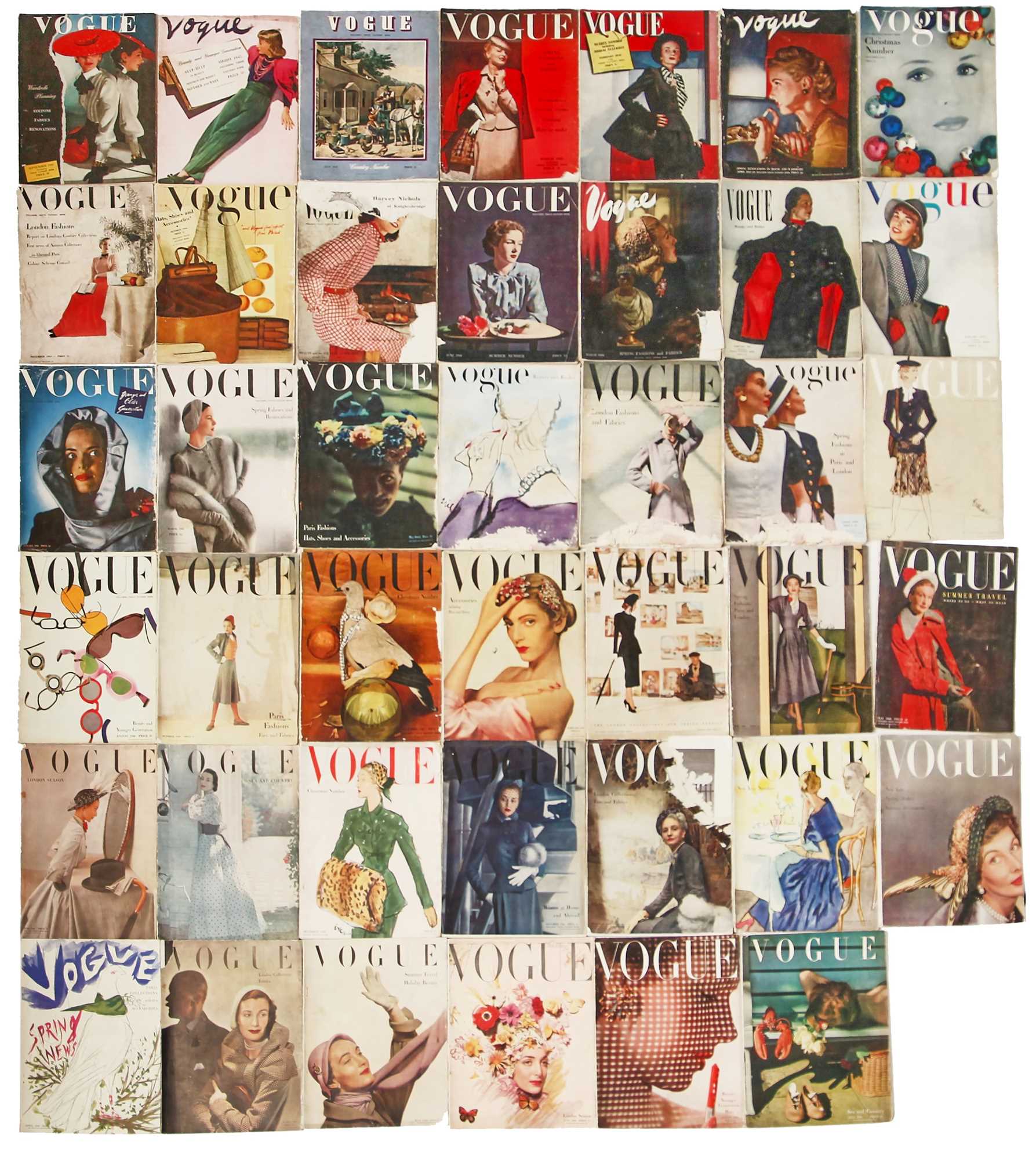 Lot 295 - British Vogue, 1940s incomplete runs