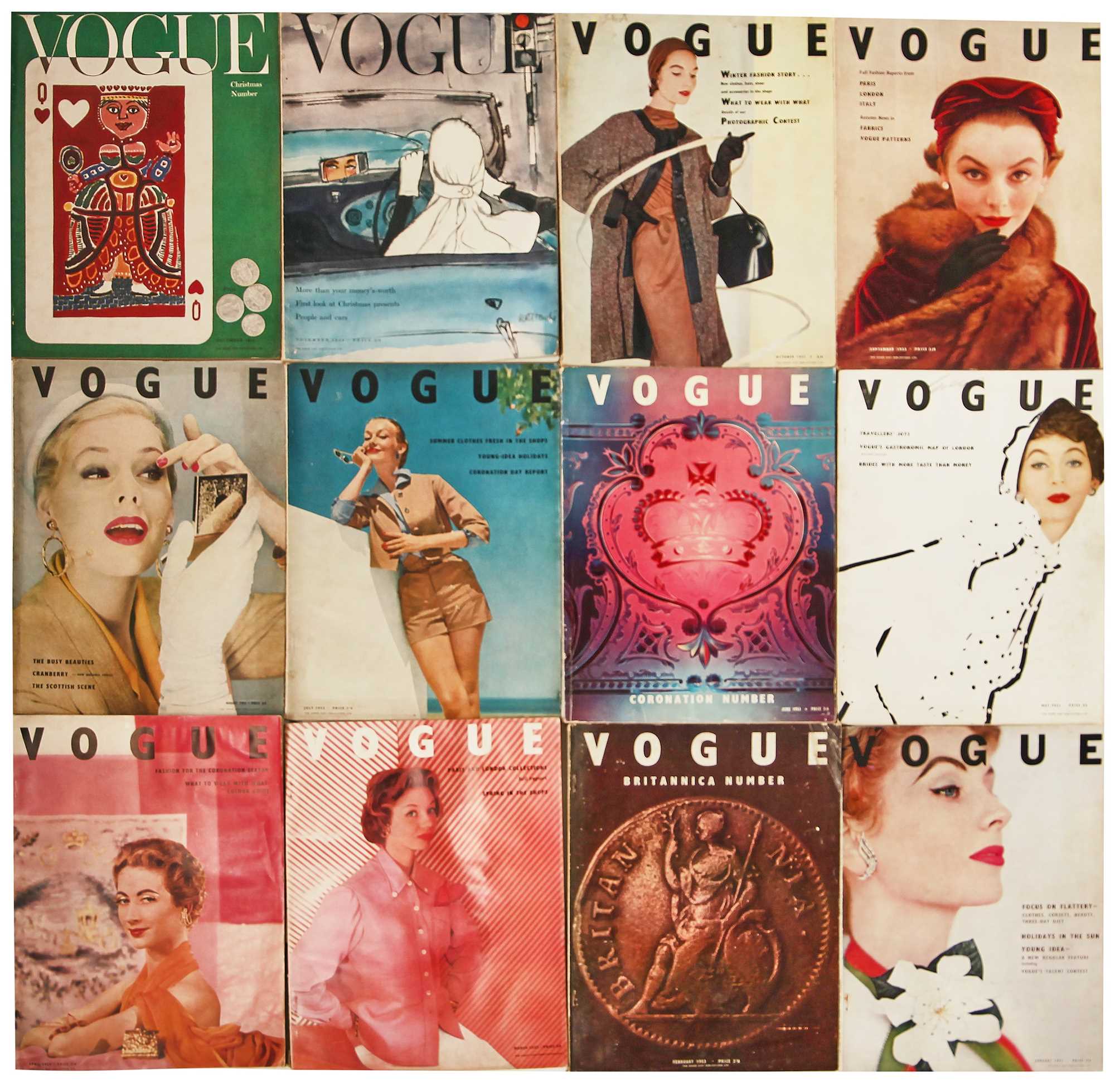 Lot 298 - British Vogue 1953, complete run