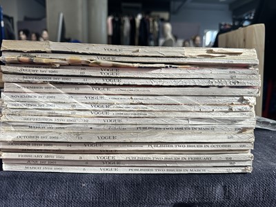 Lot 41 - British Vogue 1961, near complete run