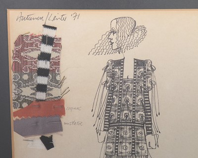 Lot 59 - A matching Bill Gibb sketch for the printed...