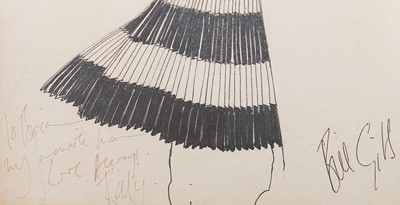 Lot 59 - A matching Bill Gibb sketch for the printed...