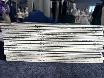Lot 51 - British Vogue 1974, complete run