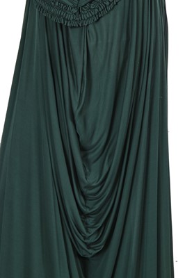 Lot 228 - An Alexander McQueen by Sarah Burton green jersey evening gown, 2012