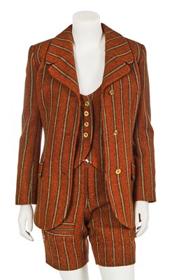 Lot 543 - A Mary Quant three-piece orange wool suit, late 1960s
