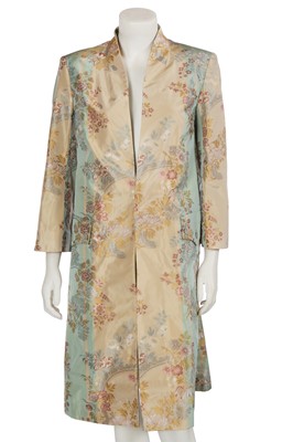 Lot 255 - An Alexander McQueen silk brocade coat, 'Irere' collection, Spring-Summer 2003