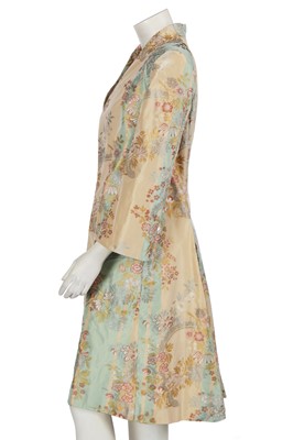 Lot 255 - An Alexander McQueen silk brocade coat, 'Irere' collection, Spring-Summer 2003