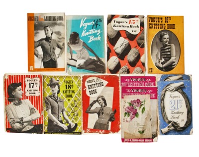 Lot 63 - A large group of Vogue pattern books 1950 to 1979