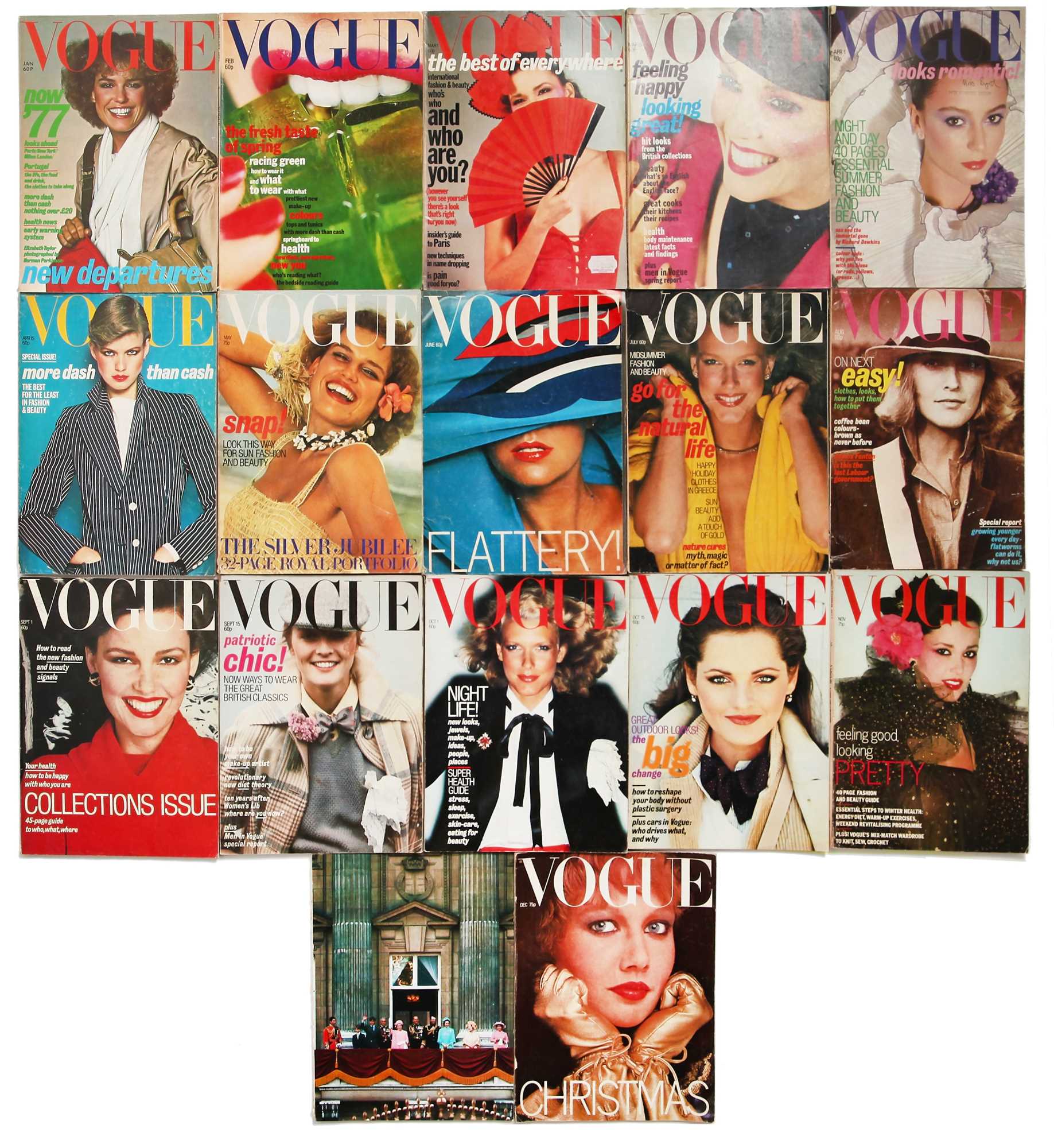Lot 310 - British Vogue 1977, complete run