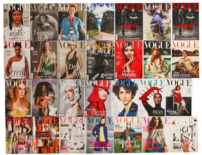 Lot 83 - A large group of Vogue magazines, 2000-2023