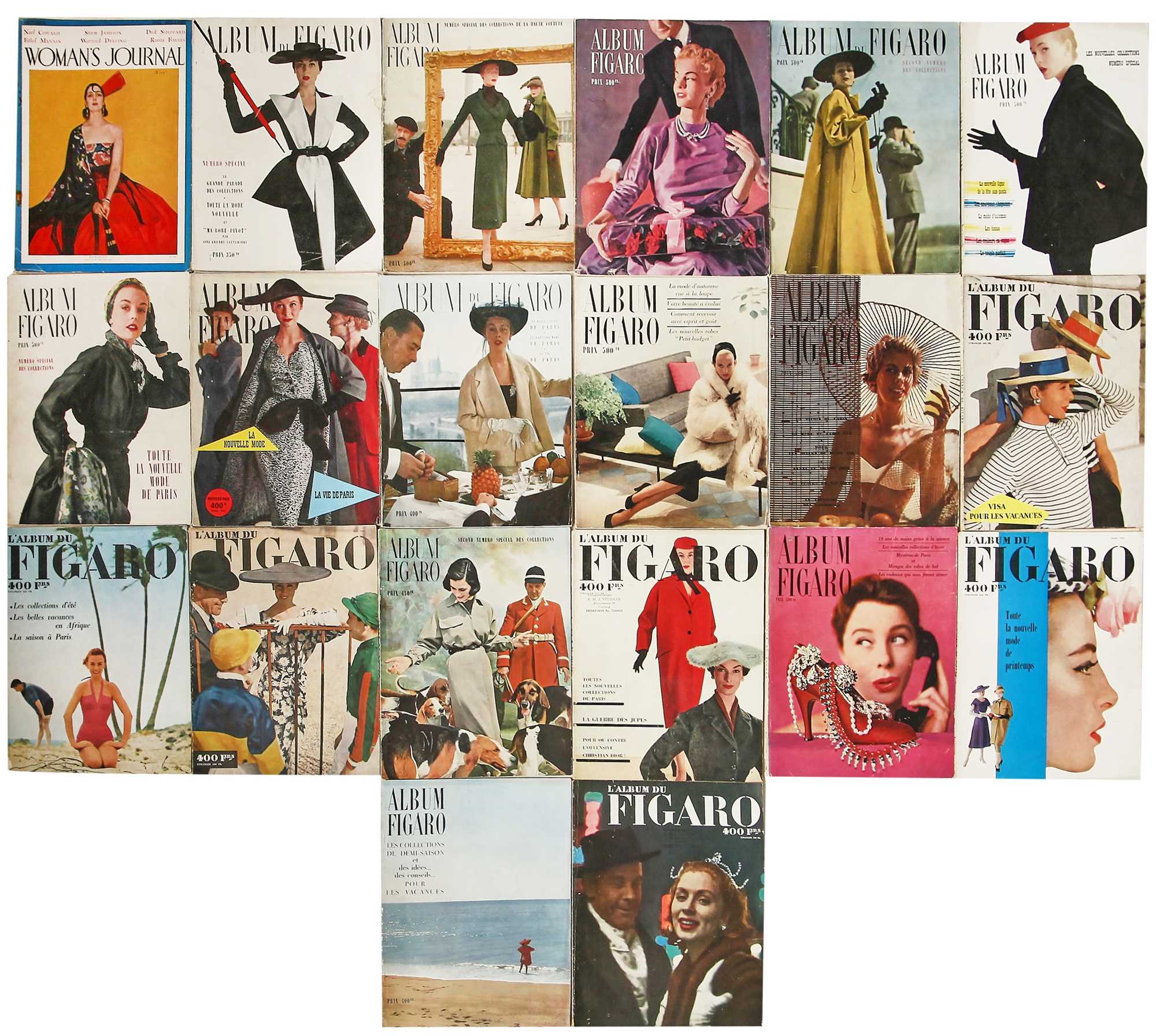 Lot 290 - Album du Figaro and l'Officiel, dating from the 1940s