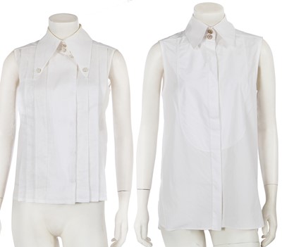 Lot 157 - Two Chanel by Karl Lagerfeld summer blouses, 2010s
