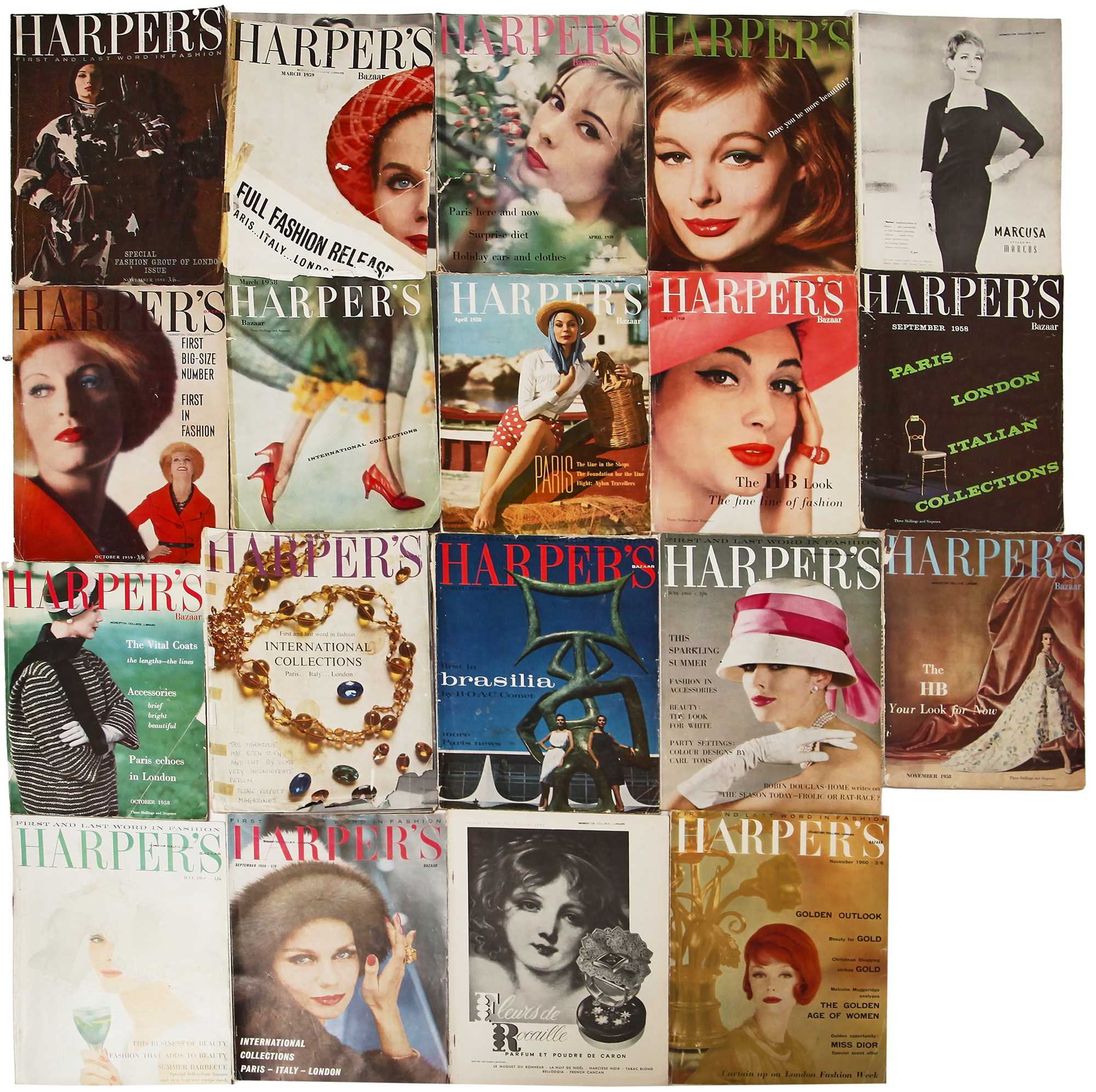 Lot 91 - Harper's Bazaar 1958-1963