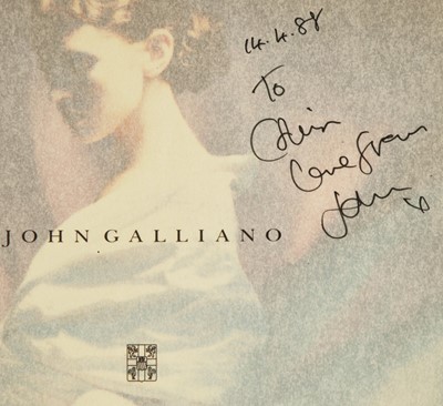 Lot 102 - A group of assorted John Galliano fashion show invitations and materials, 1980s-2000s