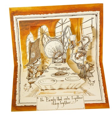 Lot 100 - A John Galliano invitation, 'The Family That Eats Together, Stays Together' collection, Autumn-Winter 2007-08