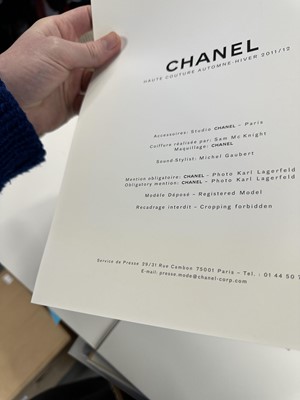 Lot 109 - A group of Chanel invitations and programmes, 1990s-2000s