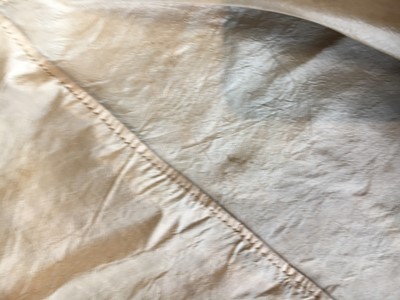 Lot 80 - A blush silk taffeta dress, French, circa 1810