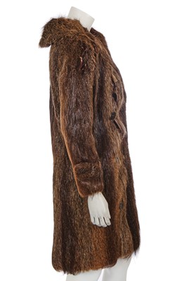 Lot 564 - Mary Quant's own Mary Quant brown fur coat, 1962-65