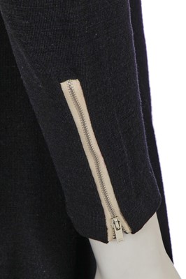 Lot 557 - Mary Quant's own Mary Quant 'Banana Split' black jersey mini dress, 1967