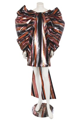 Lot 201 - A Halpern striped lamé minidress, Autumn-Winter 2020-21