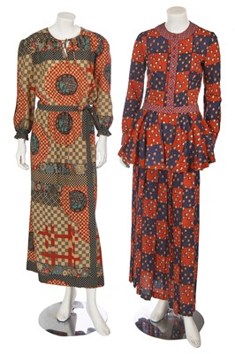 Lot 550 - Mary Quant's own Mary Quant Liberty print Varuna wool ensembles, early 1970s