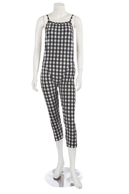 Lot 575 - Mary Quant's Issey Miyake jumpsuit and Comme des Garçons jacket, 1980s-90s