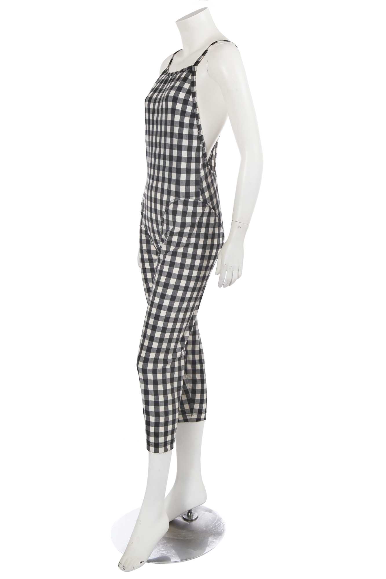 Lot 575 - Mary Quant's Issey Miyake jumpsuit and Comme des Garçons jacket, 1980s-90s