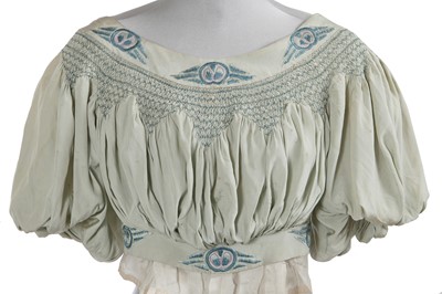 Lot 635 - An embroidered Liberty bodice and dress, circa 1913