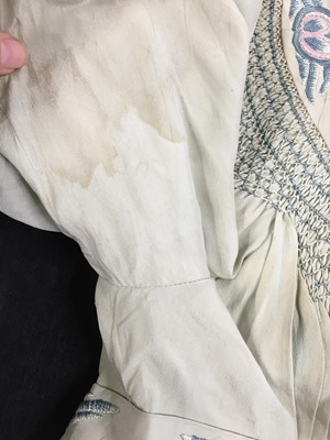 Lot 635 - An embroidered Liberty bodice and dress, circa 1913